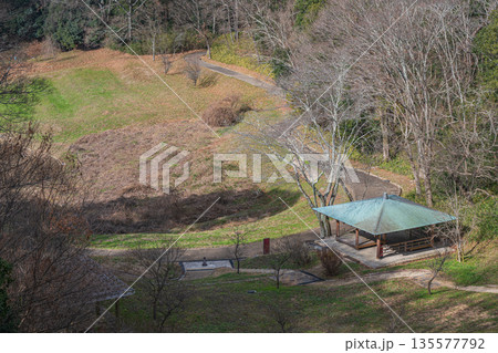 甘樫丘 飛鳥歴史公園甘樫丘地区 奈良県明日香村 甘樫丘 飛鳥歴史公園甘樫丘地区 奈良県明日香村 135577792