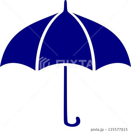 Blue Umbrella Icon: Professional Rain Protection and Insurance Vector for Weather Forecast UI, Safety Symbol, Risk Management and Seasonal Marketing Blue Umbrella Icon: Professional Rain Protection and Insurance Vector for Weather Forecast UI, Safety Symbol, Risk Management and Seasonal Marketing 135577815