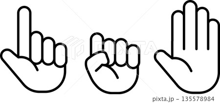マウスカーソルのセット 手 指差し 掴む 放す マウスカーソルのセット 手 指差し 掴む 放す 135578984