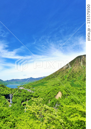栃木県 初夏の青空 新緑の奥日光 栃木県 初夏の青空 新緑の奥日光 135579500