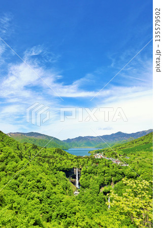 栃木県 初夏の青空 新緑の奥日光 栃木県 初夏の青空 新緑の奥日光 135579502
