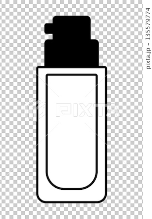 Monochrome illustration of liquid foundation Monochrome illustration of liquid foundation 135579774