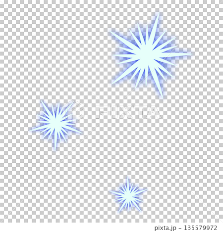 青色の三つの激しい光 青色の三つの激しい光 135579972