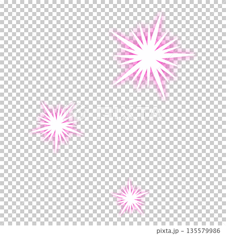 Three intense lights of bright pink Three intense lights of bright pink 135579986