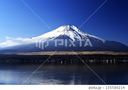 12月、山中湖岸の風景 (撮影地:山中湖岸) 12月、山中湖岸の風景 (撮影地:山中湖岸) 135580214