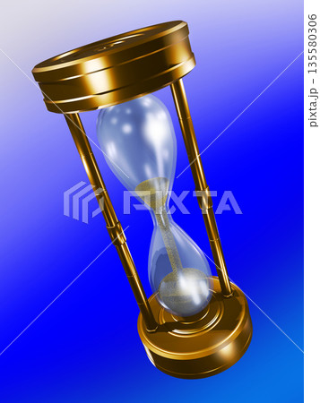 砂時計　hourglass　sand clock 　sand glass 135580306