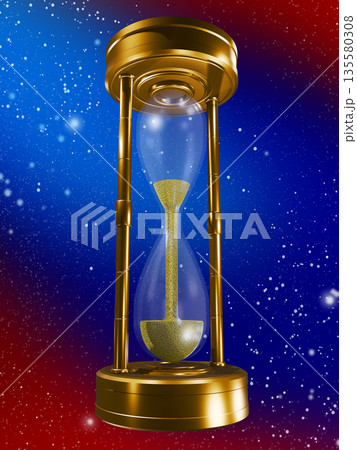 砂時計　hourglass　sand clock 　sand glass 135580308