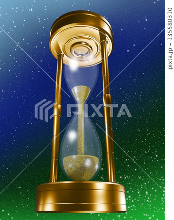 砂時計　hourglass　sand clock 　sand glass 135580310