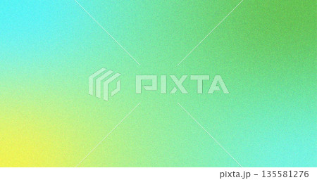 ざらざらとした質感の青色、緑色、黄色のシンプル背景、抽象的なバナーの背景 135581276