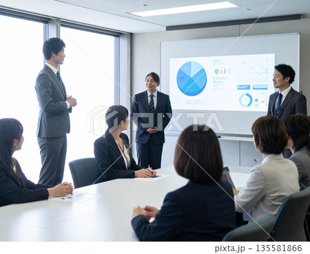 企業の新入社員研修プレゼンテーション 企業の新入社員研修プレゼンテーション 135581866