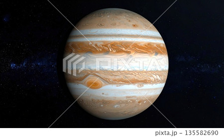 《AI画像》太陽系 木星イメージ 135582690