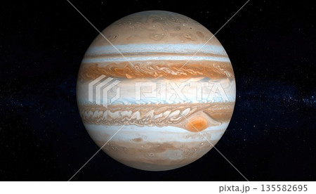 《AI画像》太陽系 木星イメージ 135582695