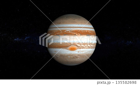 《AI画像》太陽系 木星イメージ 135582698
