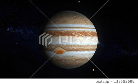 《AI画像》太陽系 木星イメージ 135582699