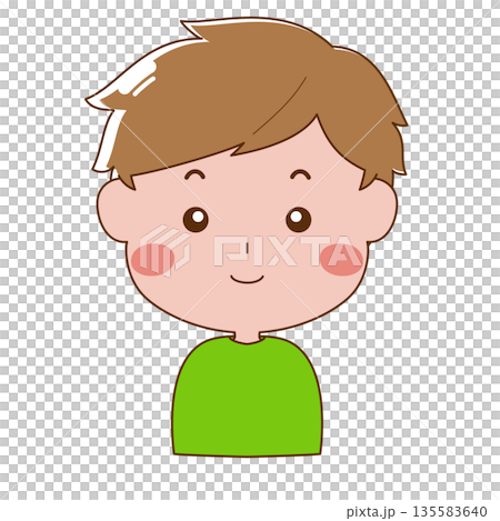 笑顔の男の子 135583640