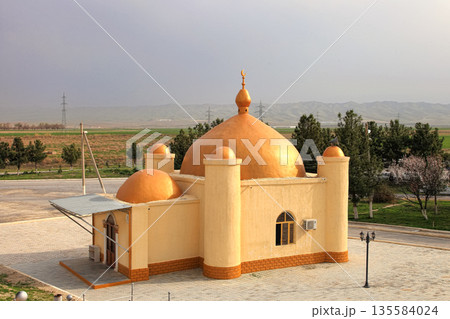 Small mosque located in a village Anau near Ashgabat. 135584024