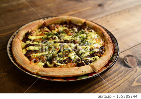 キーマカレーピザ 135585244