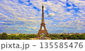Beautiful photo of the Eiffel tower in Paris, France 135585476