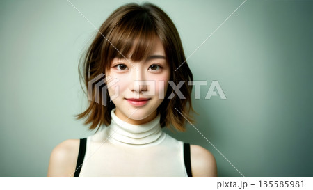 見つめる女性 見つめる女性 135585981