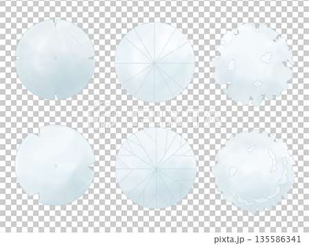 一套用於平面圖的樹木(冬季) 一套用於平面圖的樹木(冬季) 135586341