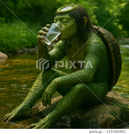 水辺の河童 135586991