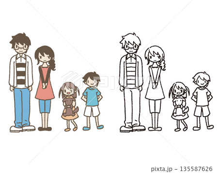 家族のイラスト 135587626