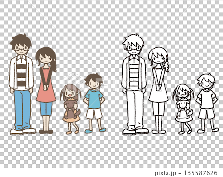 Family illustrations Family illustrations 135587626