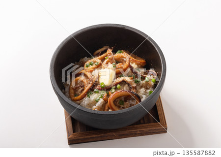 石焼き イカ バター チーズ ご飯 石焼き イカ バター チーズ ご飯 135587882