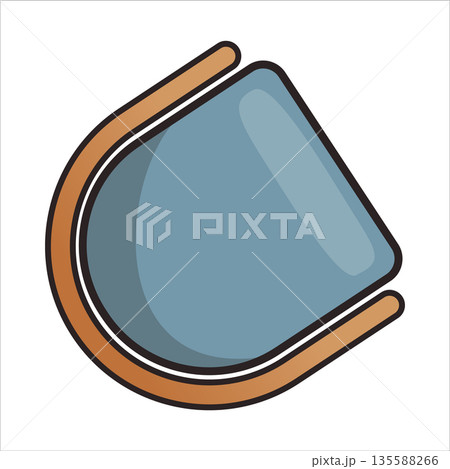 Interior furniture top view. Element for living room. Floor plan, view from above. Furniture store. Icon of interior. Isolated vector illustration Interior furniture top view. Element for living room. Floor plan, view from above. Furniture store. Icon of interior. Isolated vector illustration 135588266