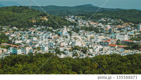 Panoramic view of Kheme urban area on Phu Quoc Island, Vietnam 135588871