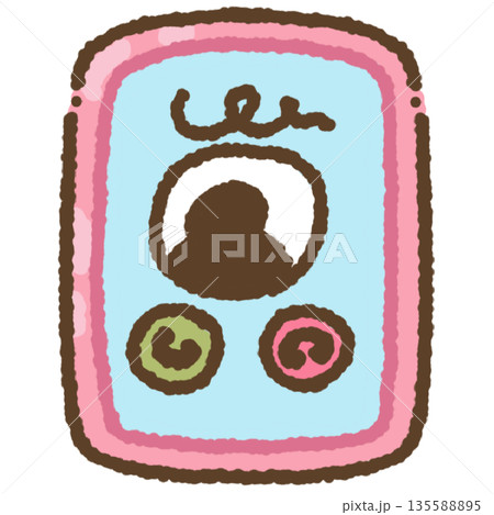Cute Incoming Call Smartphone Illustration 135588895