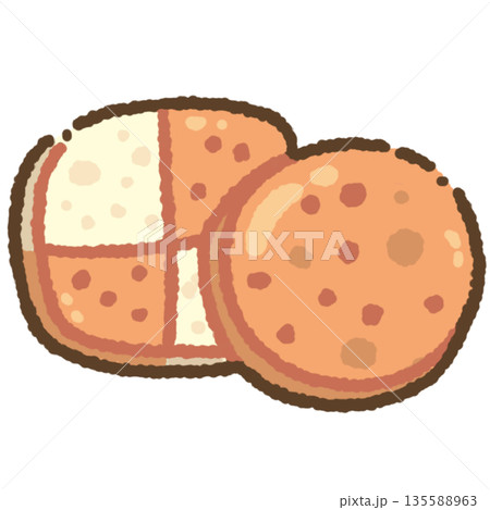 Cute Cookies Illustration Cute Cookies Illustration 135588963