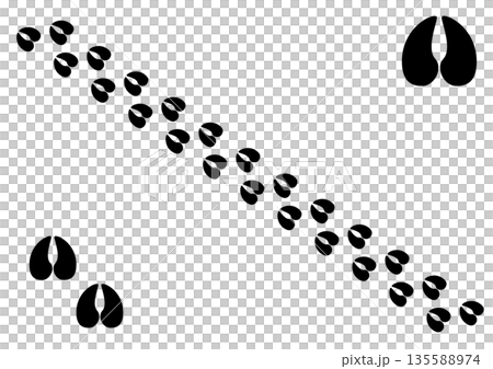 A simple set of materials inspired by sheep footprints 135588974