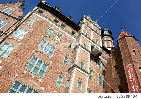 historic red brick building in Poland historic red brick building in Poland 135589494
