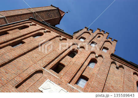 historic red brick building in Poland historic red brick building in Poland 135589643