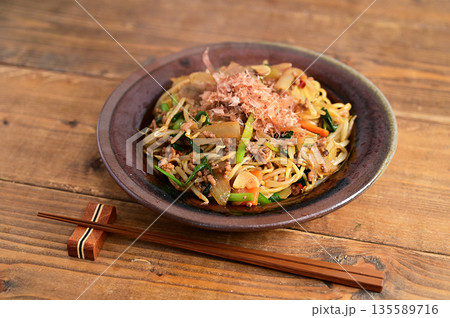 ひき肉ソース焼きそば 135589716