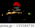 和歌山城とお月さん 135589736
