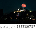 和歌山城とお月さん 135589737