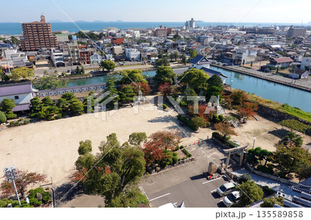 今治城　天守閣からの眺望 135589858