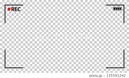 簡單的錄影框向量素材 簡單的錄影框向量素材 135591242