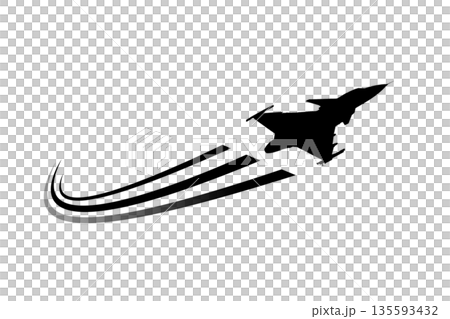 Fighter jet icon. Modern Fighter Jet Silhouette Isolated on transparent, isolated Background Fighter jet icon. Modern Fighter Jet Silhouette Isolated on transparent, isolated Background 135593432