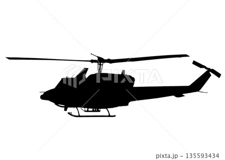 Helicopter icon. Military Attack Helicopter Silhouette Isolated on transparent, isolated  Background 135593434
