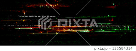 Digital glitch texture with pixelated noise effect 135594314