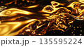 Liquid gold and silver abstract texture background 135595224