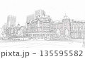 東京駅丸の内駅舎の塗り絵 135595582