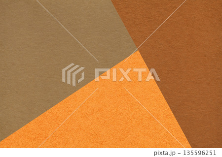 Geometric brown orange rust texture paper background with copy space for presentation, banner template Geometric brown orange rust texture paper background with copy space for presentation, banner template 135596251
