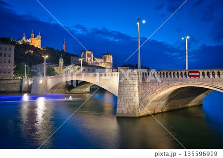 Lyon and Blue Hour 135596919
