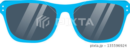 Sunglasses Flat Illustration. Clean Icon Design Element on Isolated White Background Sunglasses Flat Illustration. Clean Icon Design Element on Isolated White Background 135596924