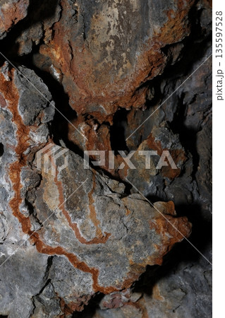 Inside a cave. Inside a cave. 135597528