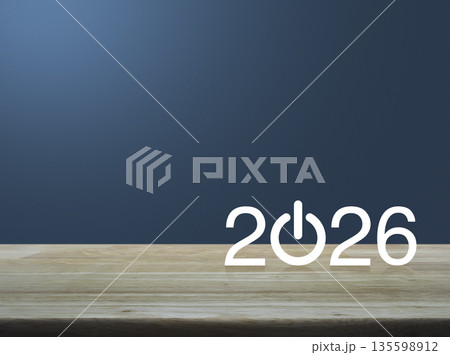 Happy new year 2026 success concept Happy new year 2026 success concept 135598912